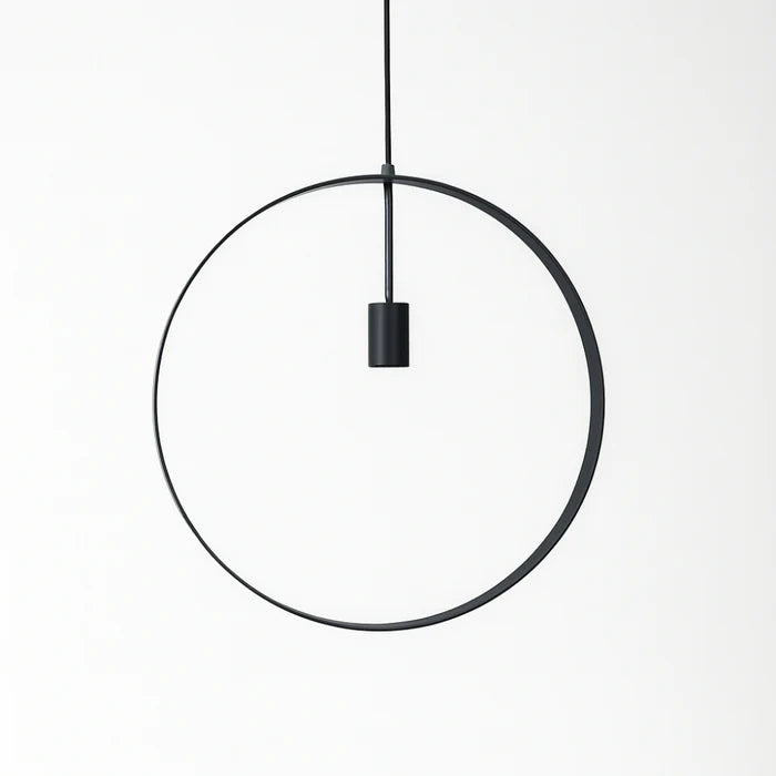 UPANELLO4/5-GD/BLK ANELLO Round Metal Pendant Light