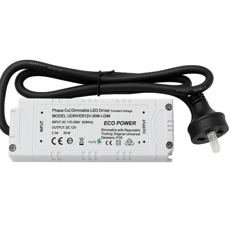 UDRIVER12V-30W-I-DIM LED Dimmable Driver Indoor 12V 30W