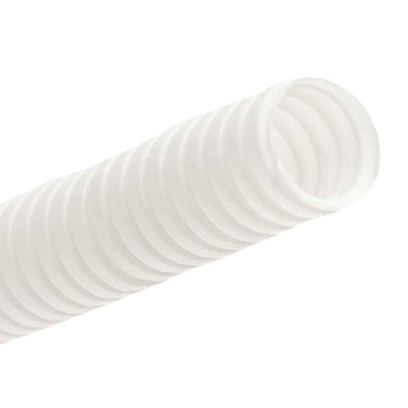 50mm White Medium Duty Corrugated Conduit (25m)