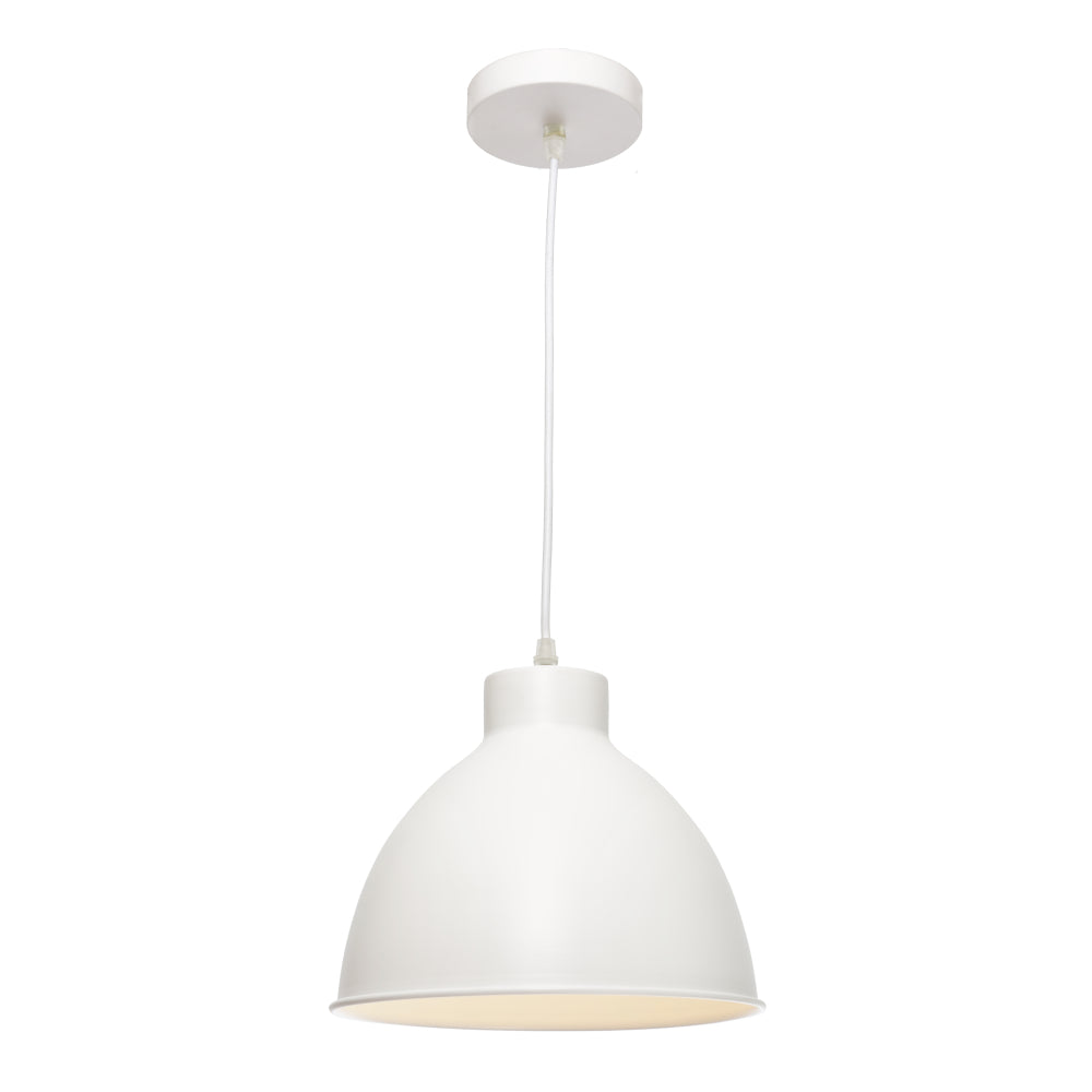 DOME 1LT PENDANT WHITE