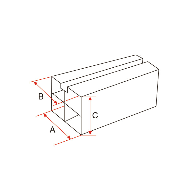 Air Conditioning Duct | 100mm Plastic Mounting block