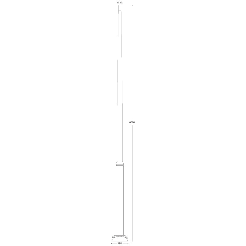 Ektor 6m Pole (Black)