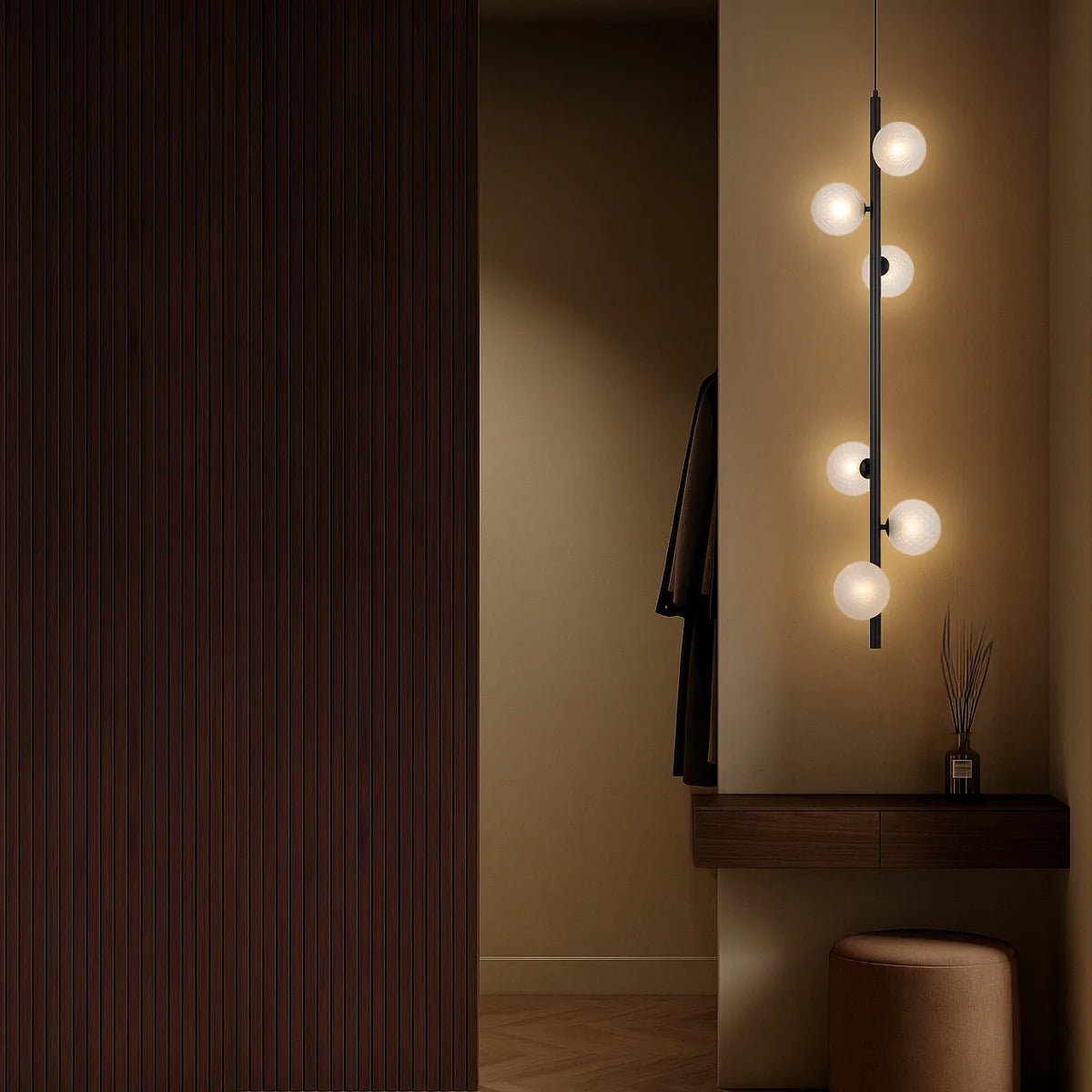 ELSON 6 LIGHT PENDANT BLACK