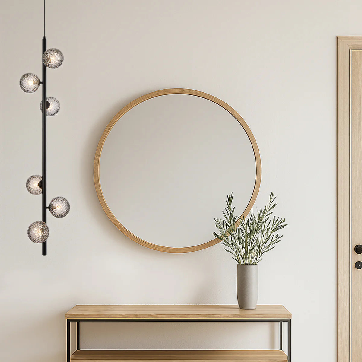 ELSON 6 LIGHT PENDANT BLACK