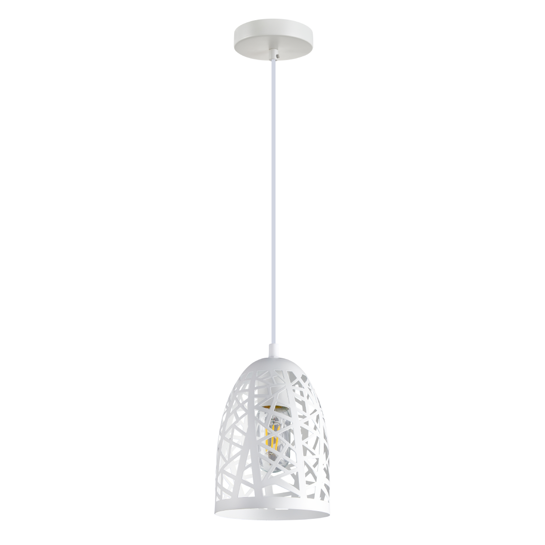 ESCAMA: Interior Iron Cage Ellipse Pendant Lights