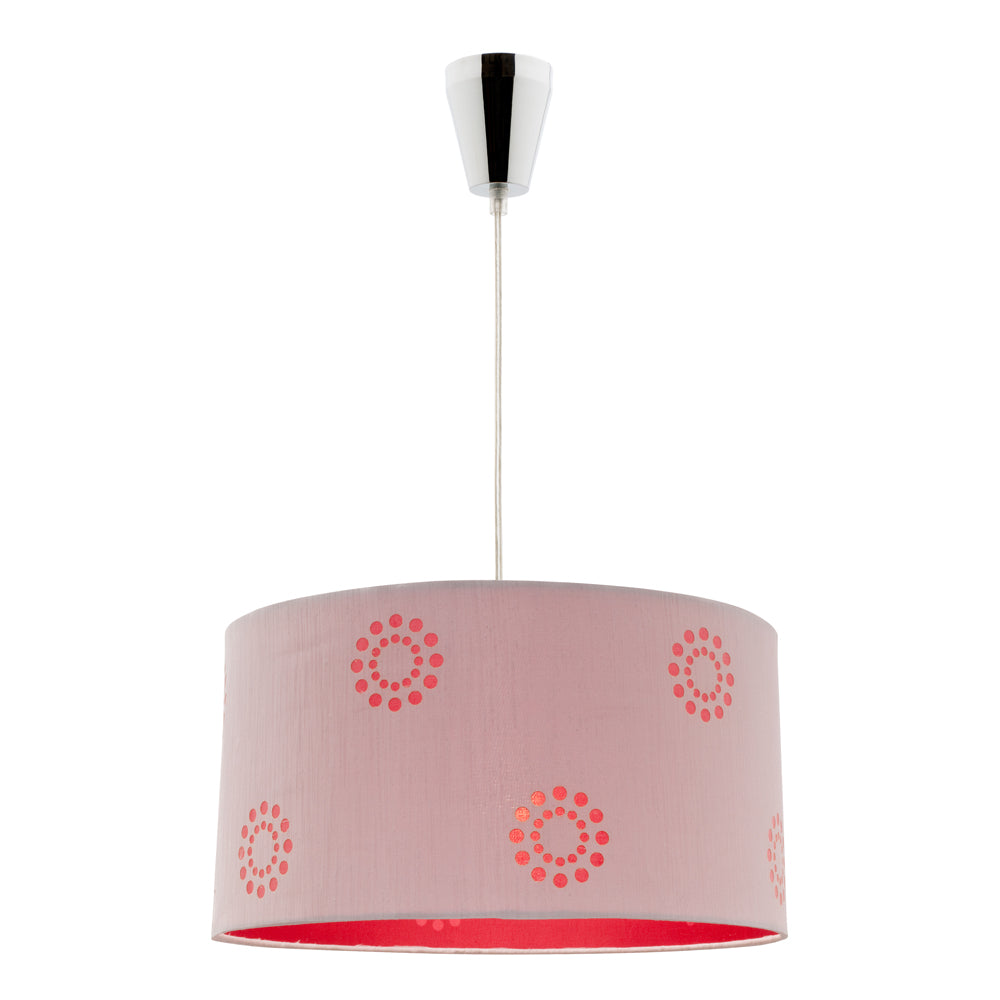 FABIAN 1LT DIY PENDANT SILVER/RED