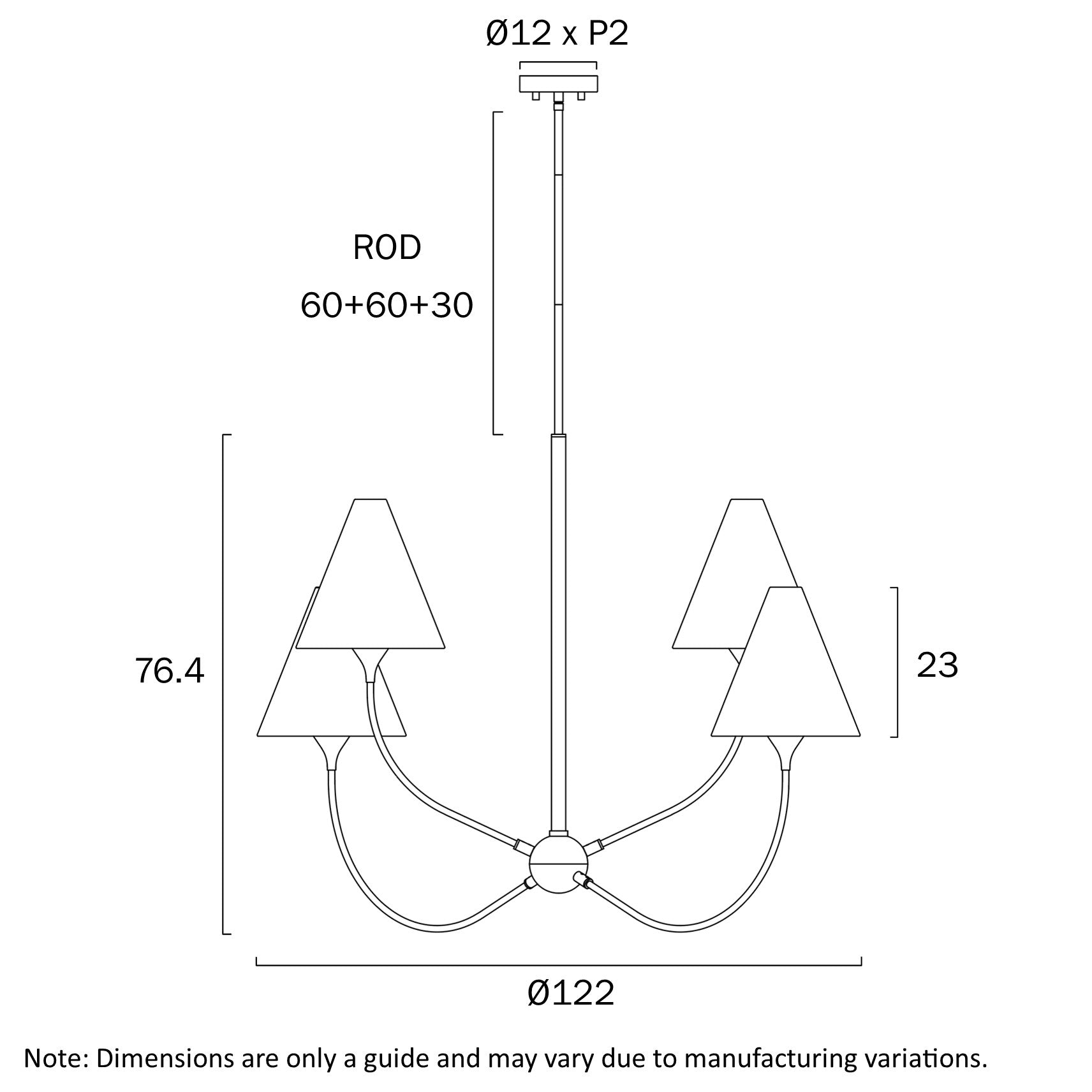 FARNIX 4 LIGHT PENDANT