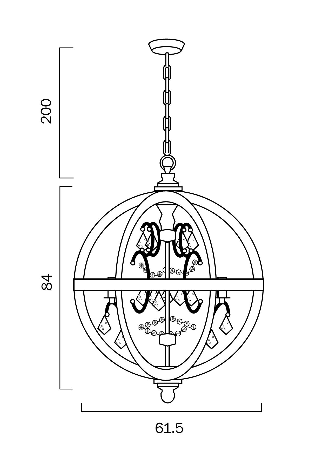 FLORIN 5 PENDANT