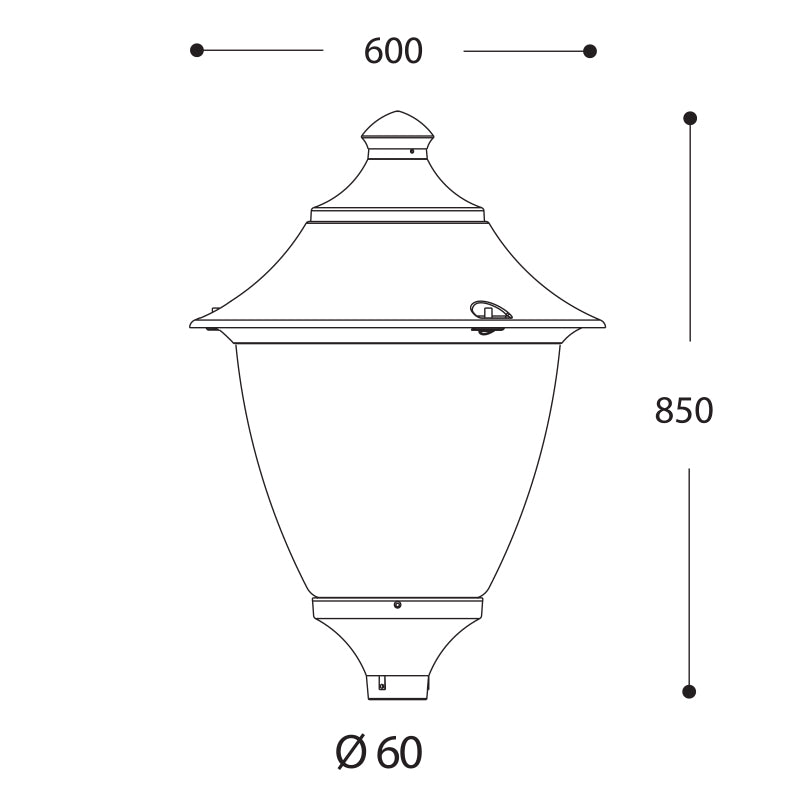 Gino 60W Classic LED Lamp (Grey)