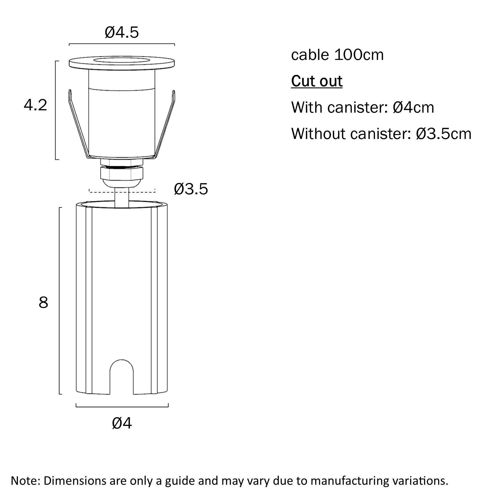 HALON BRASS INGROUND LIGHT