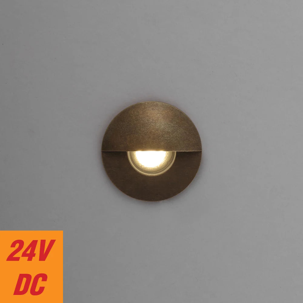 HALON BRASS STEP LIGHT