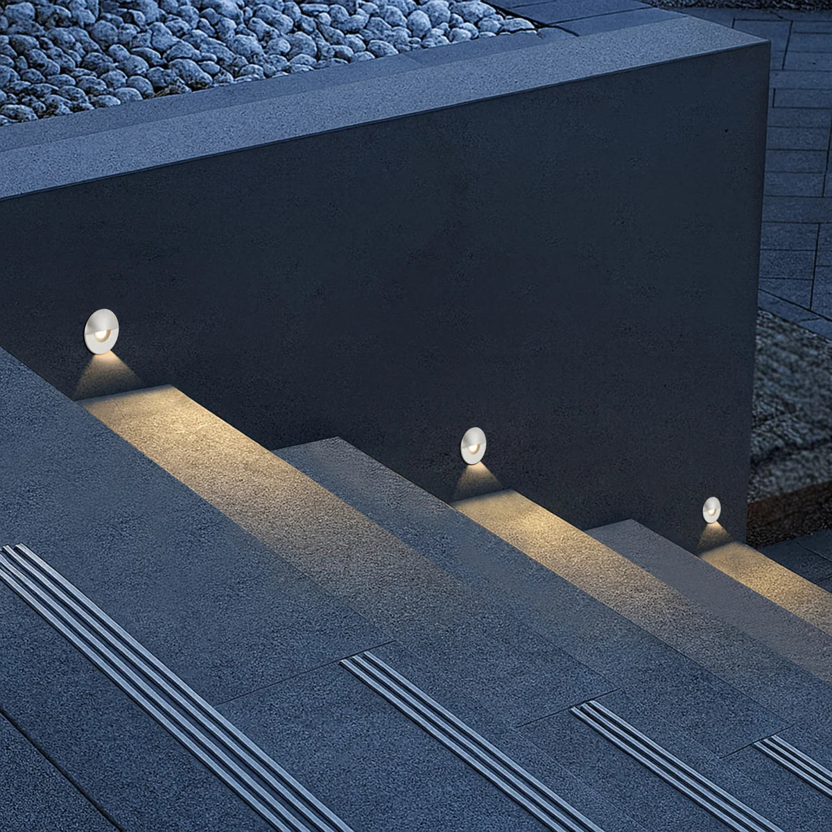HALON BRASS STEP LIGHT