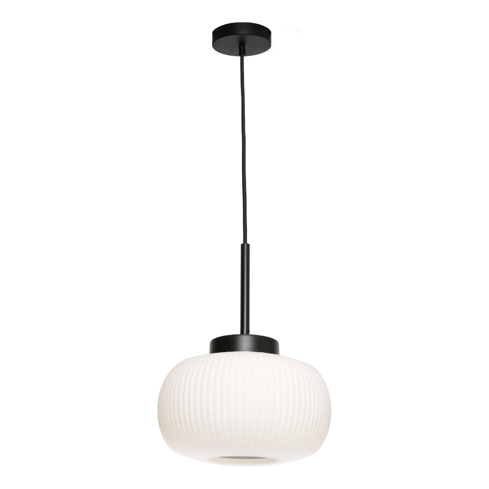 HUTTON 1LT PENDANT BLACK