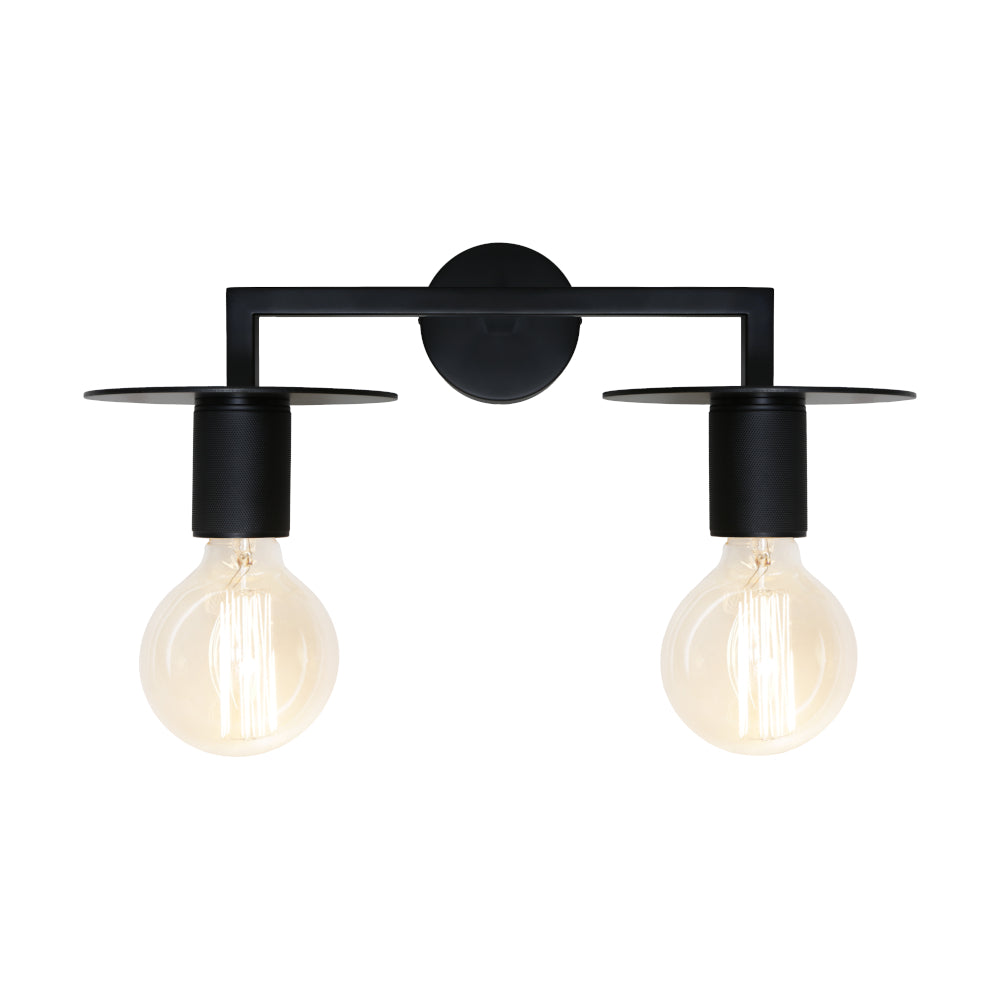 INKA 2LT WALL LIGHT BLACK