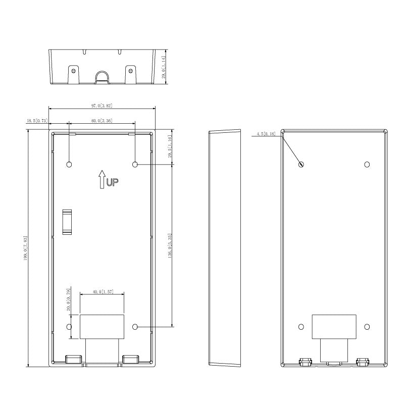 Surface Mount Box for INTIPADSD & INTIPRDSD