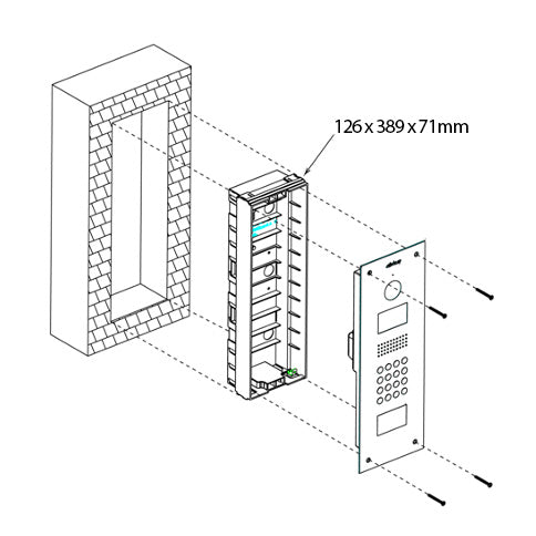 Flush Mount Box for INTIPADSB & INTIPADSC