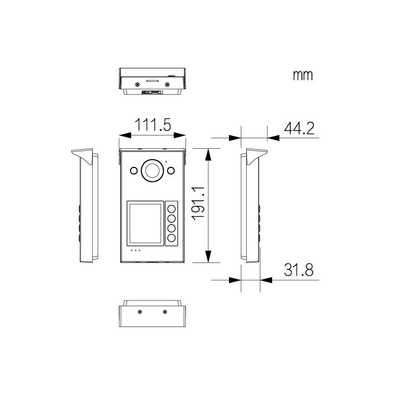 Residential 4 Button IP Intercom Door Station