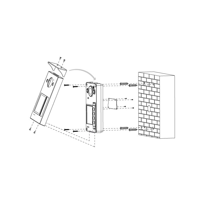 Residential 4 Button IP Intercom Door Station