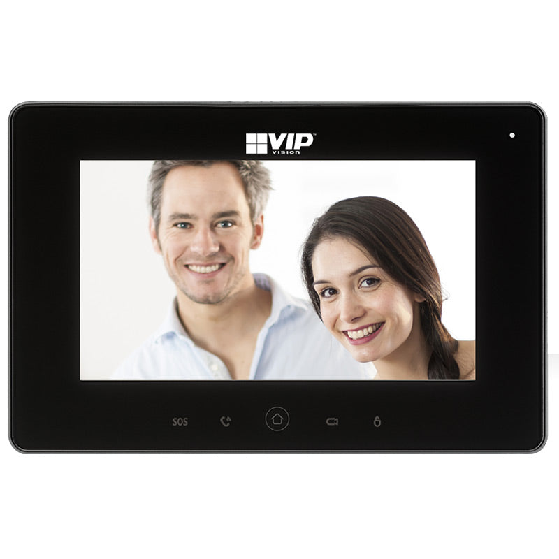 Residential IP Intercom Monitor with WiFi (Black)