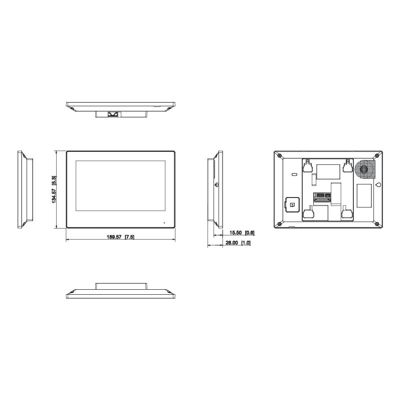 Residential Series Touchscreen IP Intercom Monitor (White)