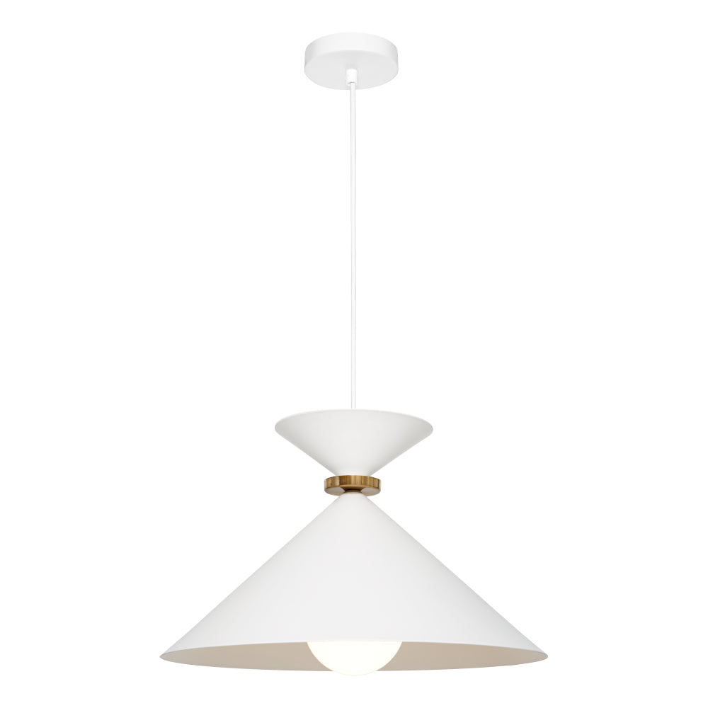 JULIA 1LT LARGE PENDANT WHITE