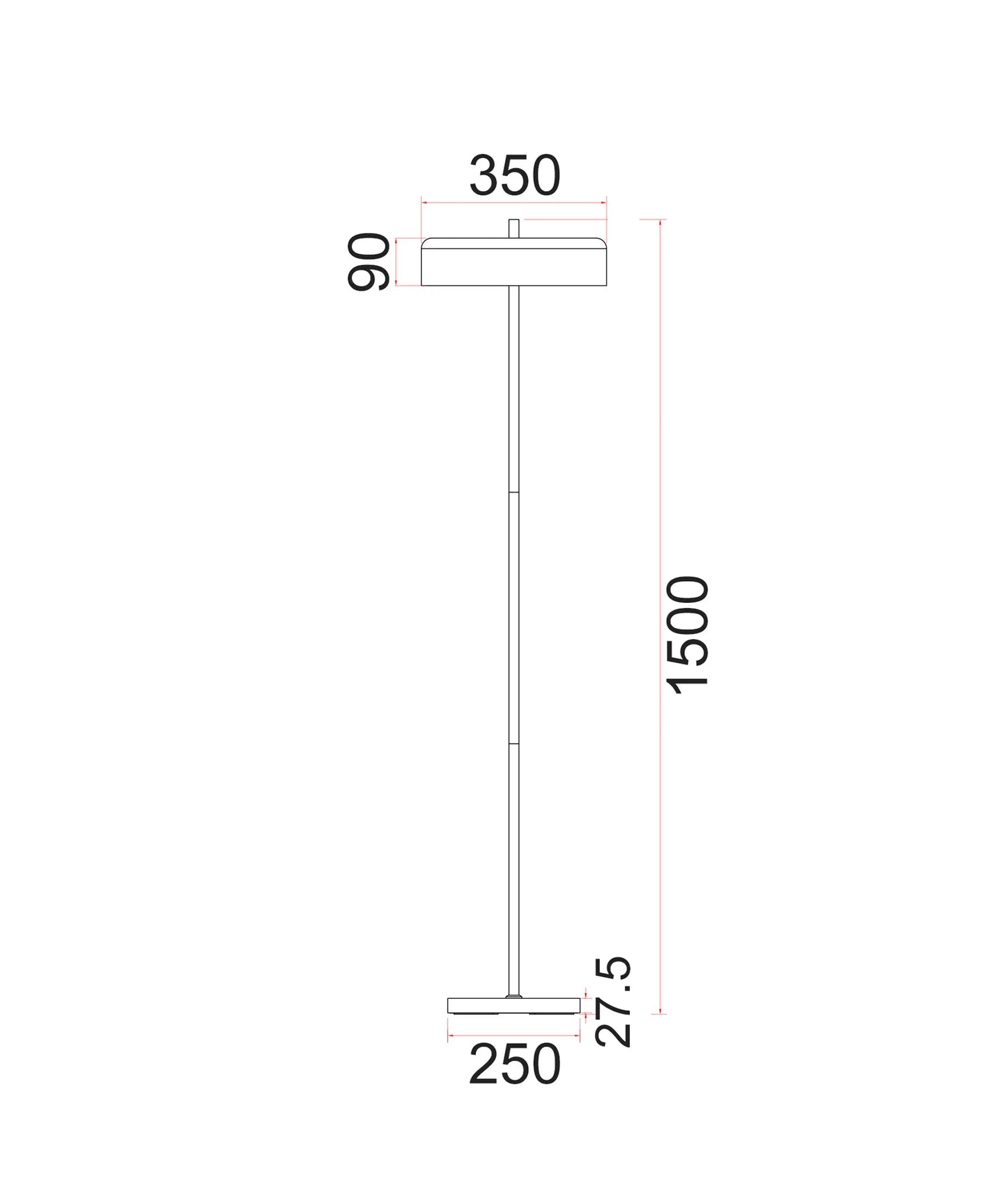 KELLO: Interior Drum Shade Floor Lamps