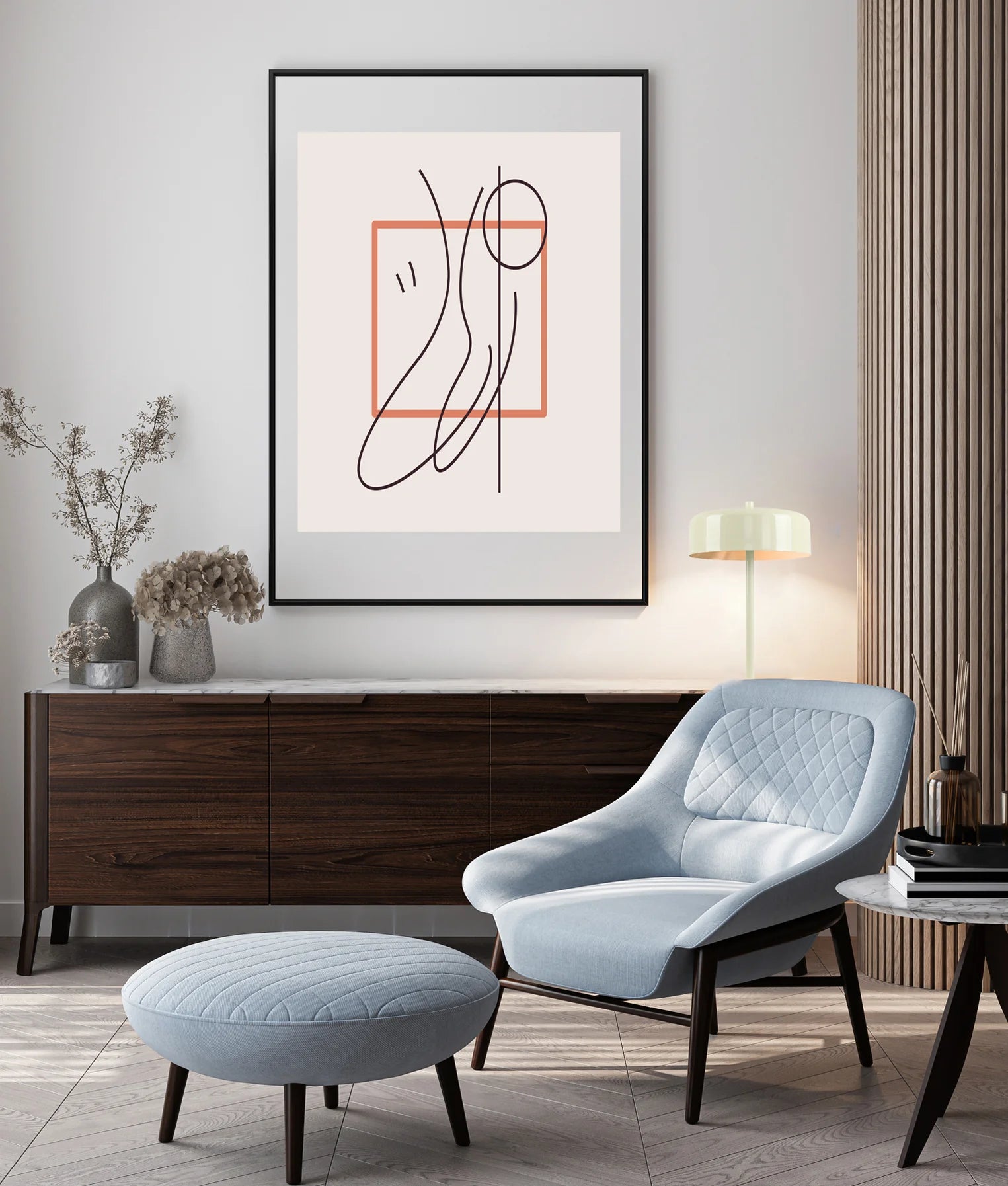 KELLO: Interior Drum Shade Table Lamps