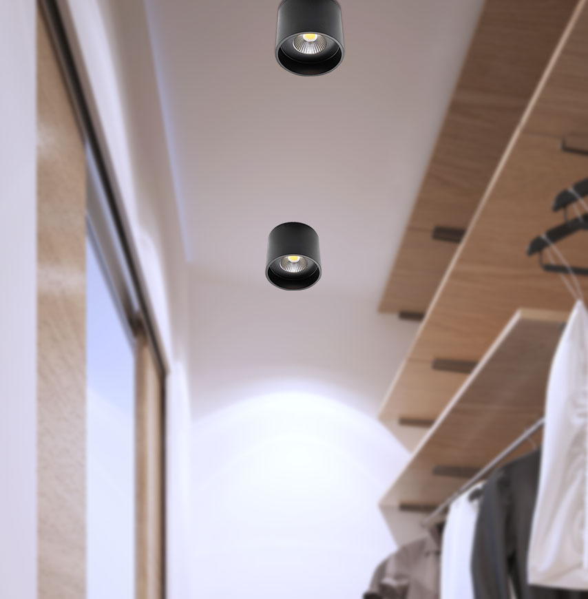 KEON CTC COB LED 20w Dim BLACK 5000K