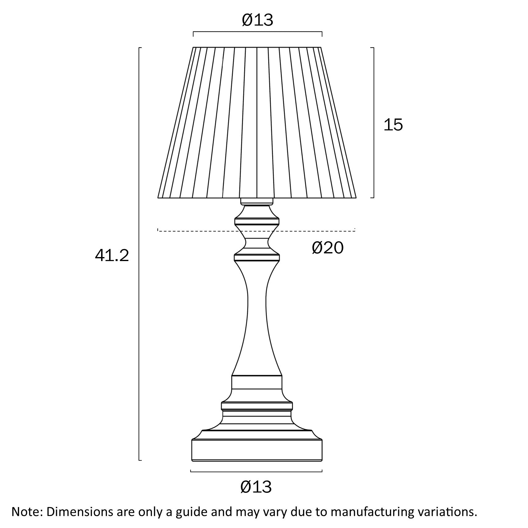 LOREN TOUCH TABLE LAMP
