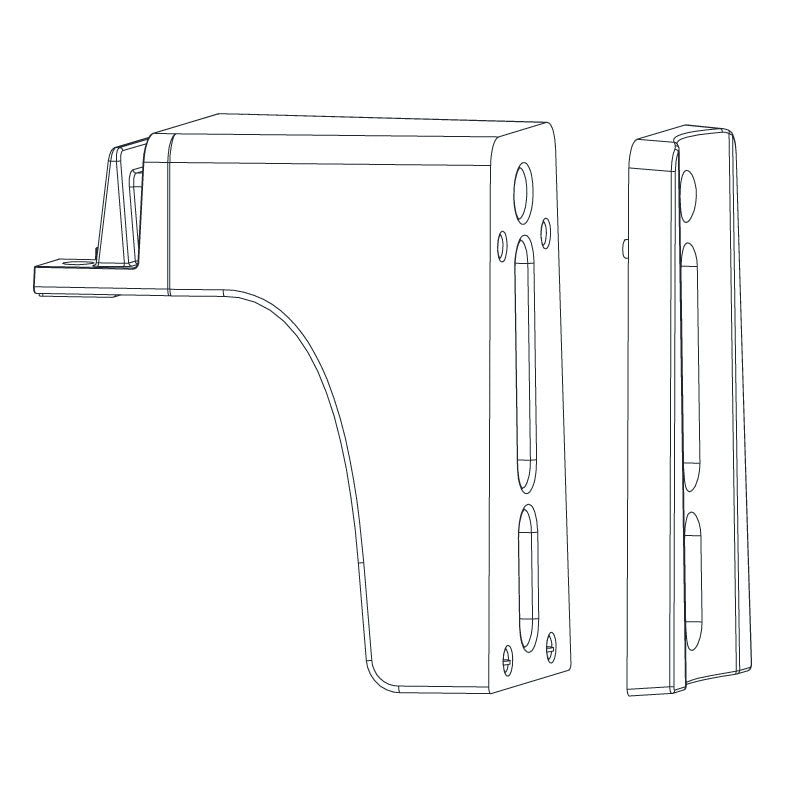 5" Curved Pole Bracket Adapter for LSL-B Street Lights