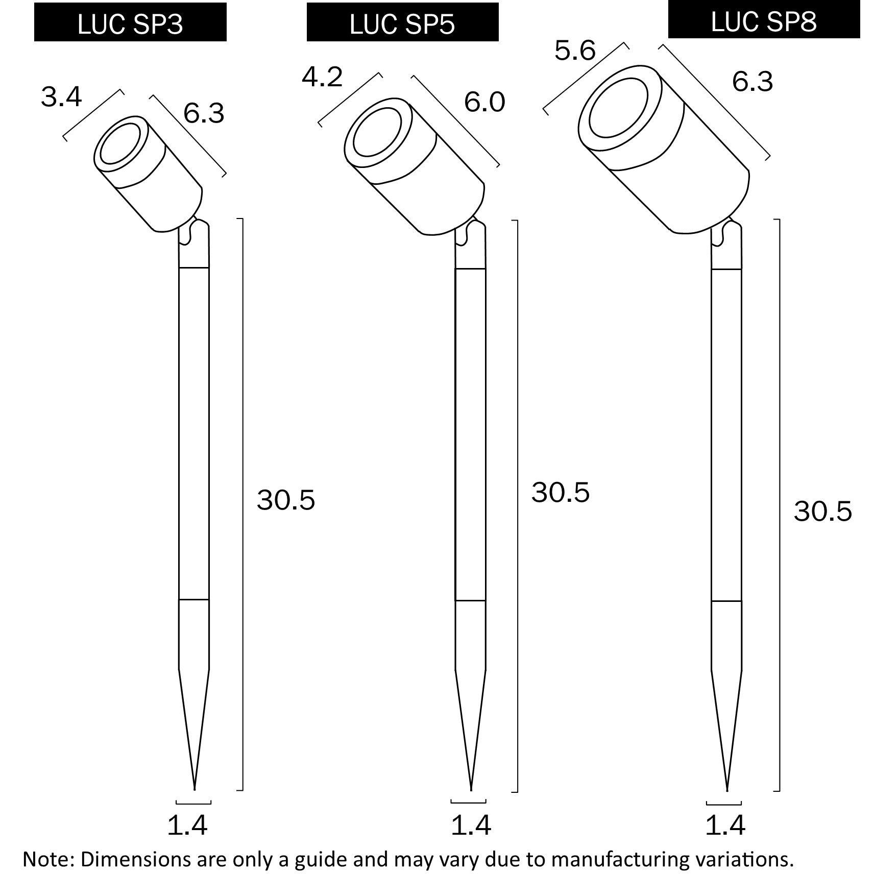 LUC 5w 8-26v SPIKE SPOT LIGHT