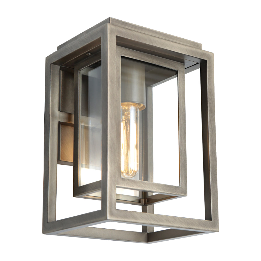 LUTON 1LT EXTERIOR WALL LIGHT OLD BRONZE