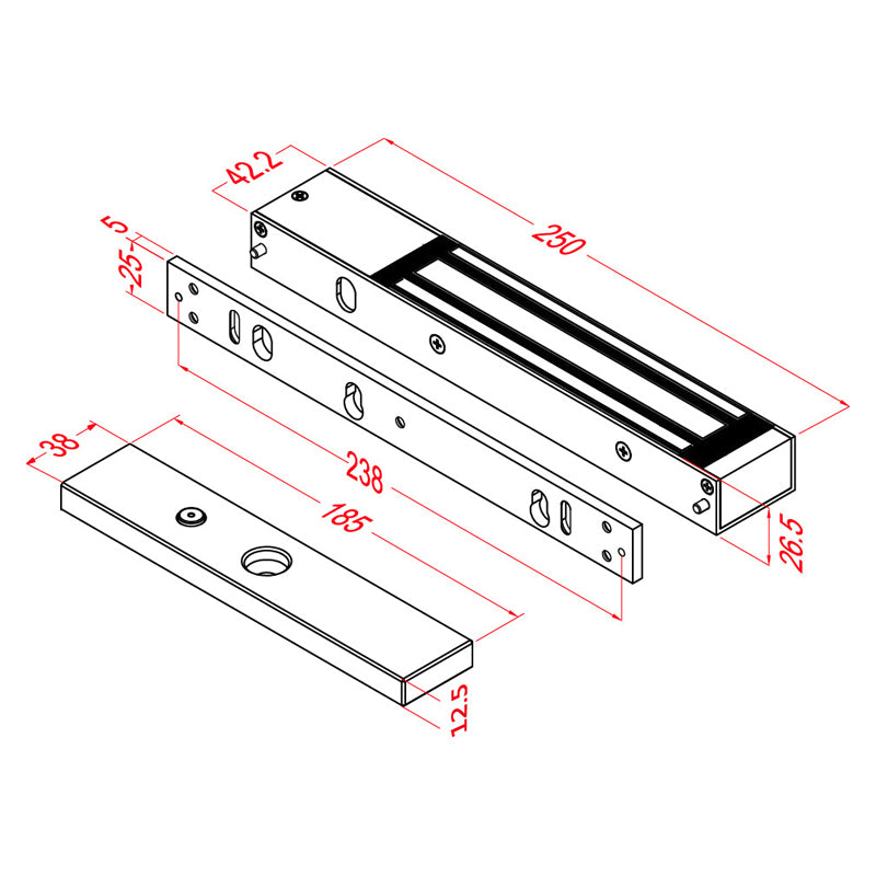 Surface Mount Magnetic Lock