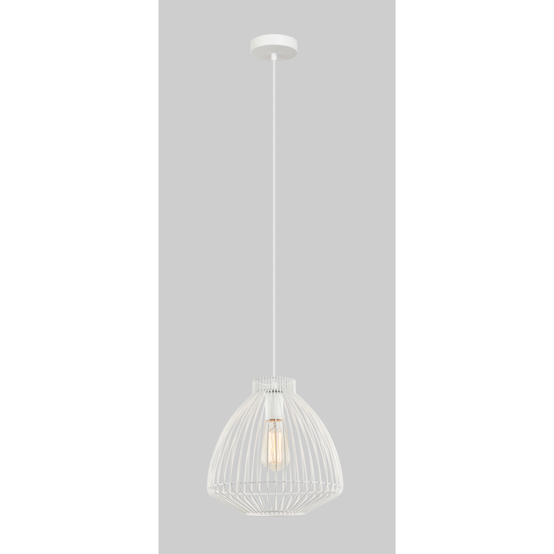 MANU: Modern Interior Cone (Concave) Wire Cage Pendant Lights
