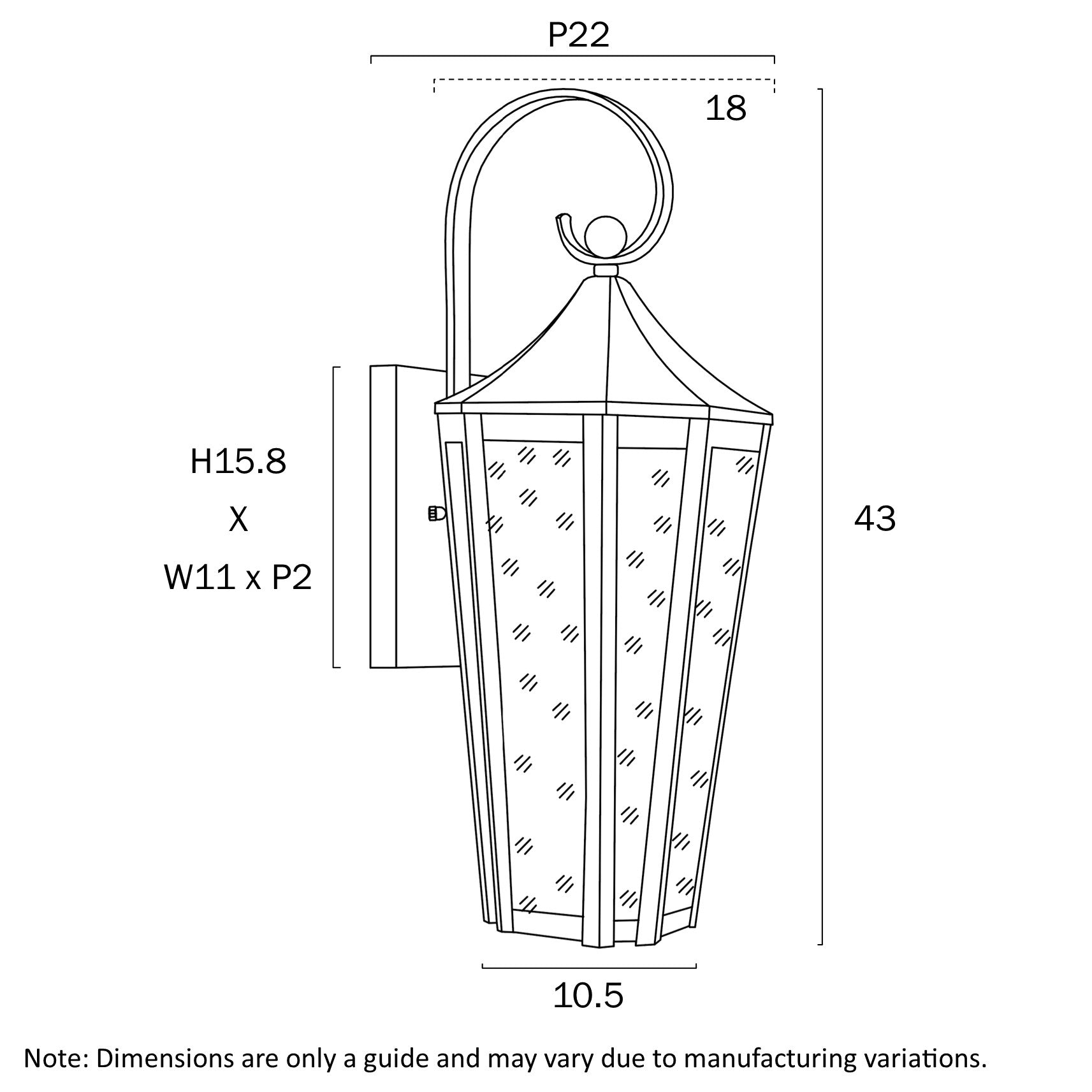 MARQUES EXTERIOR WALL LIGHT