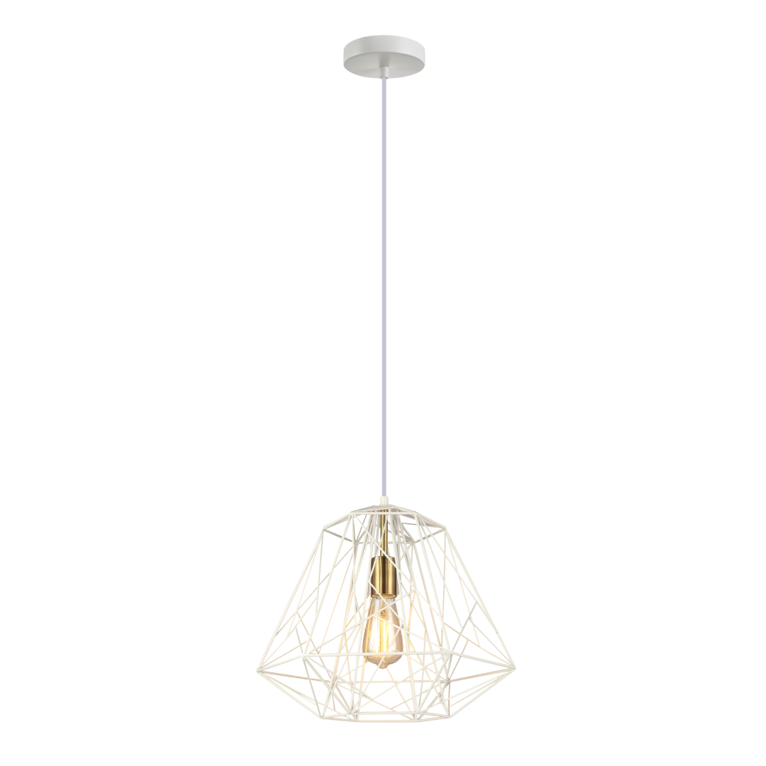 MARTE: Geometric Design Interior Iron Cage Pendant Lights