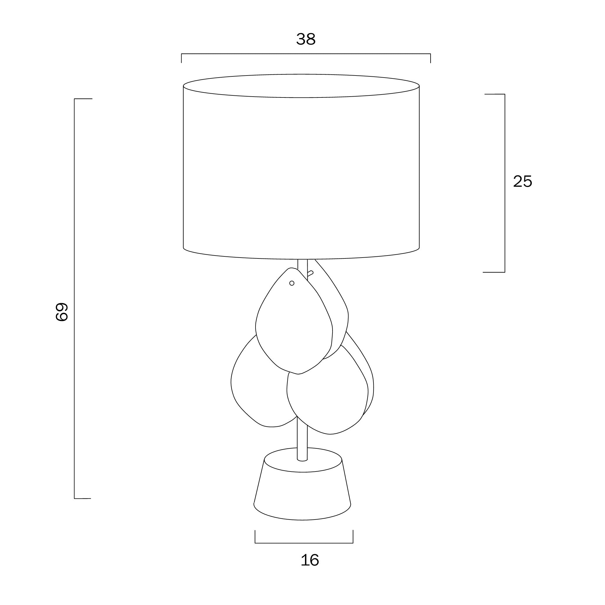 MELANIA TABLE LAMP