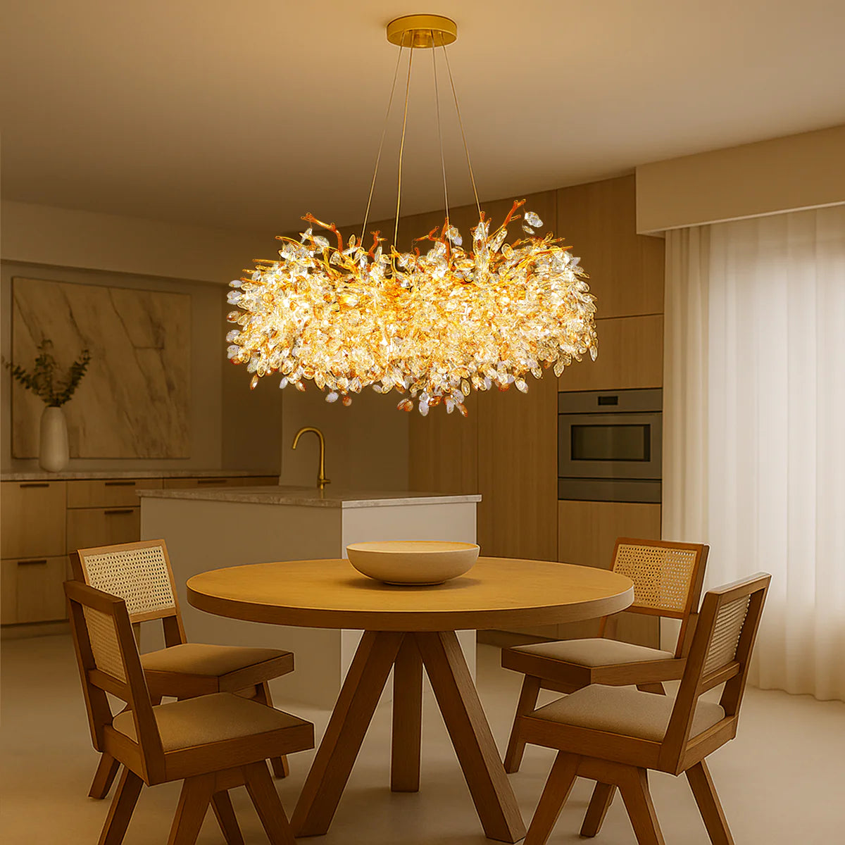 MOLENA 10 LIGHT RECTANGULAR PENDANT