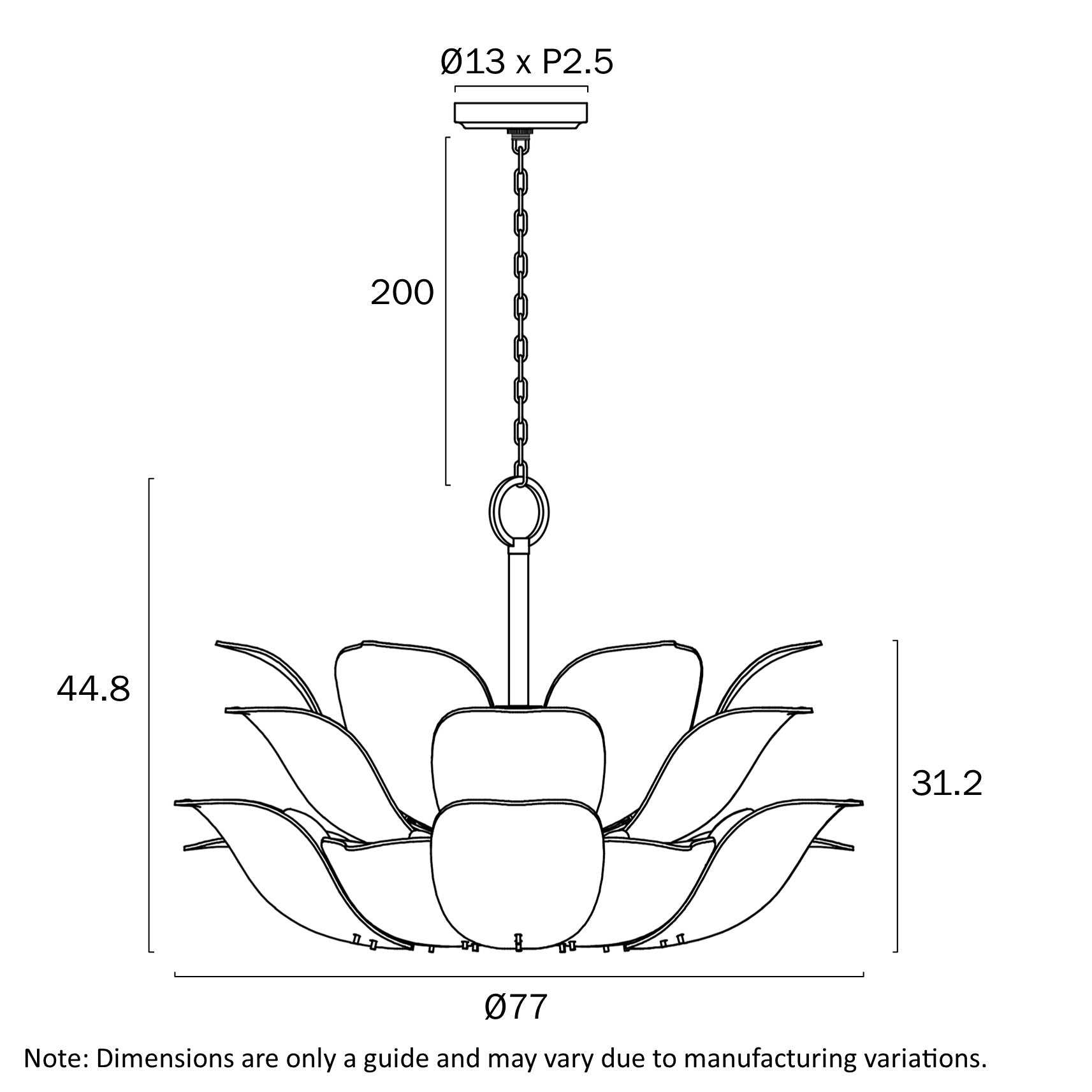 MONTE 12 LIGHT PENDANT