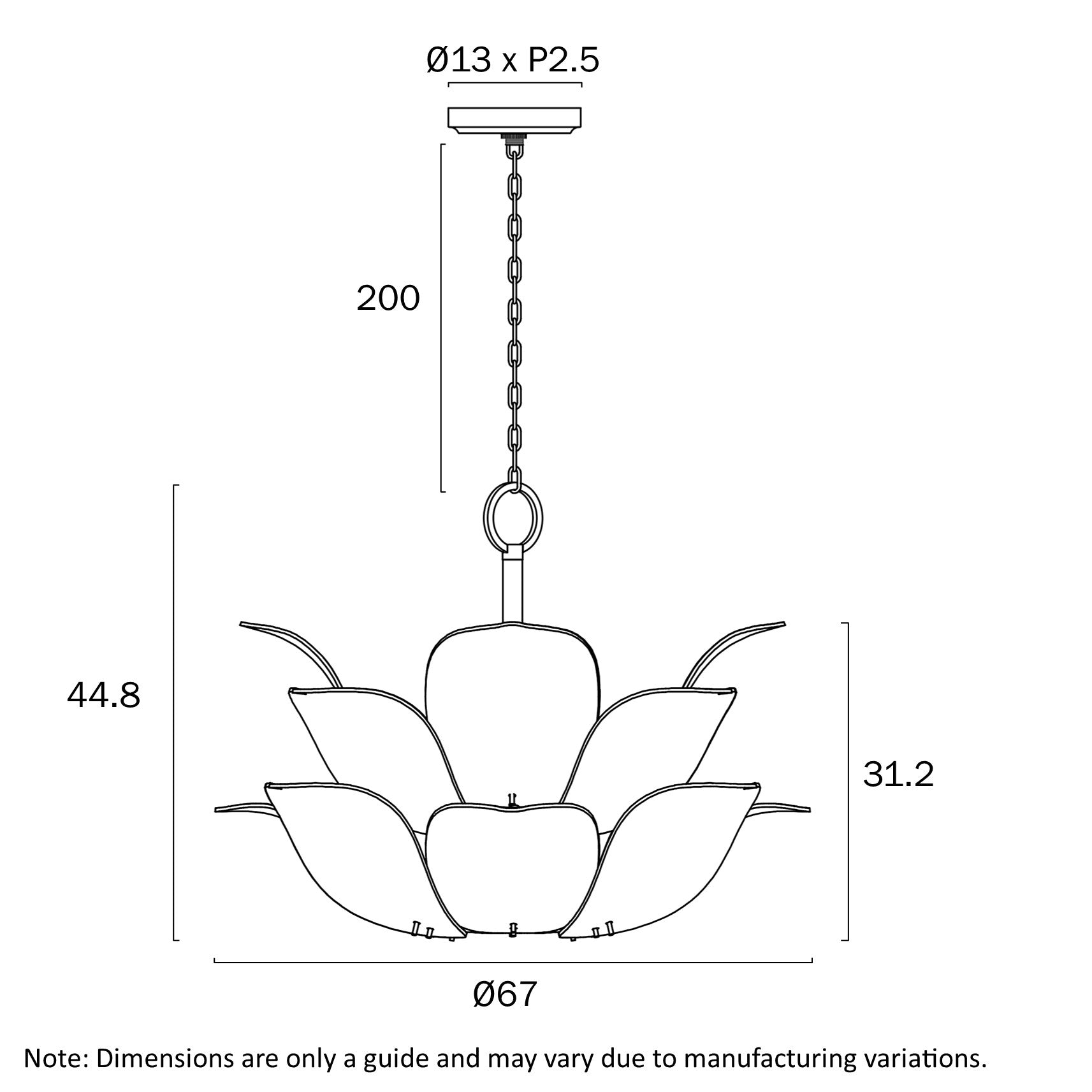 MONTE 8 LIGHT PENDANT