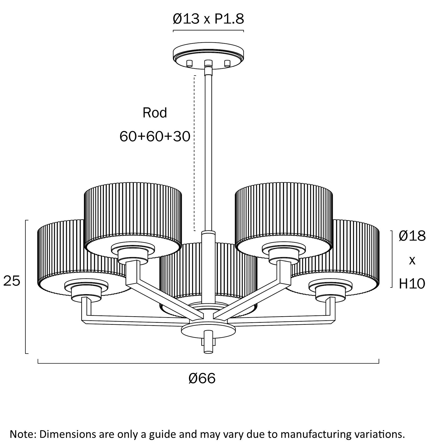 MORENO II 8 LIGHT PENDANT