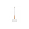 NORDIC: Modern Scandinavian Small Dome Shape Steel & Wood Pendant Lights