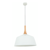 NORDIC: Modern Scandinavian Medium Dome Shape Steel & Wood Pendant Lights
