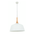 NORDIC: Modern Scandinavian Medium Dome Shape Steel & Wood Pendant Lights