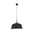 NORDIC: Modern Scandinavian Medium Dome Shape Steel & Wood Pendant Lights