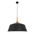 NORDIC: Modern Scandinavian Large Dome Shape Steel & Wood Pendant Lights