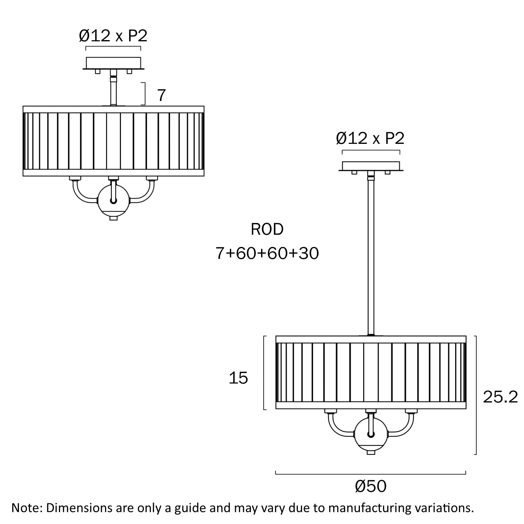 NOREL 6 LIGHT PENDANT