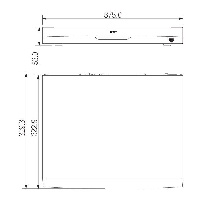 Professional AI Series 8CH PoE NVR with 2 x HDD Bays