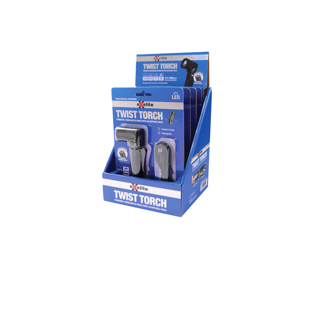 TWIST TORCH: Powerful Worklight / Torch with Adjustable Head