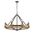 FUNALE: Interior Candelabra Natural Wood / Oak Wood 8-Light Pendant Lights